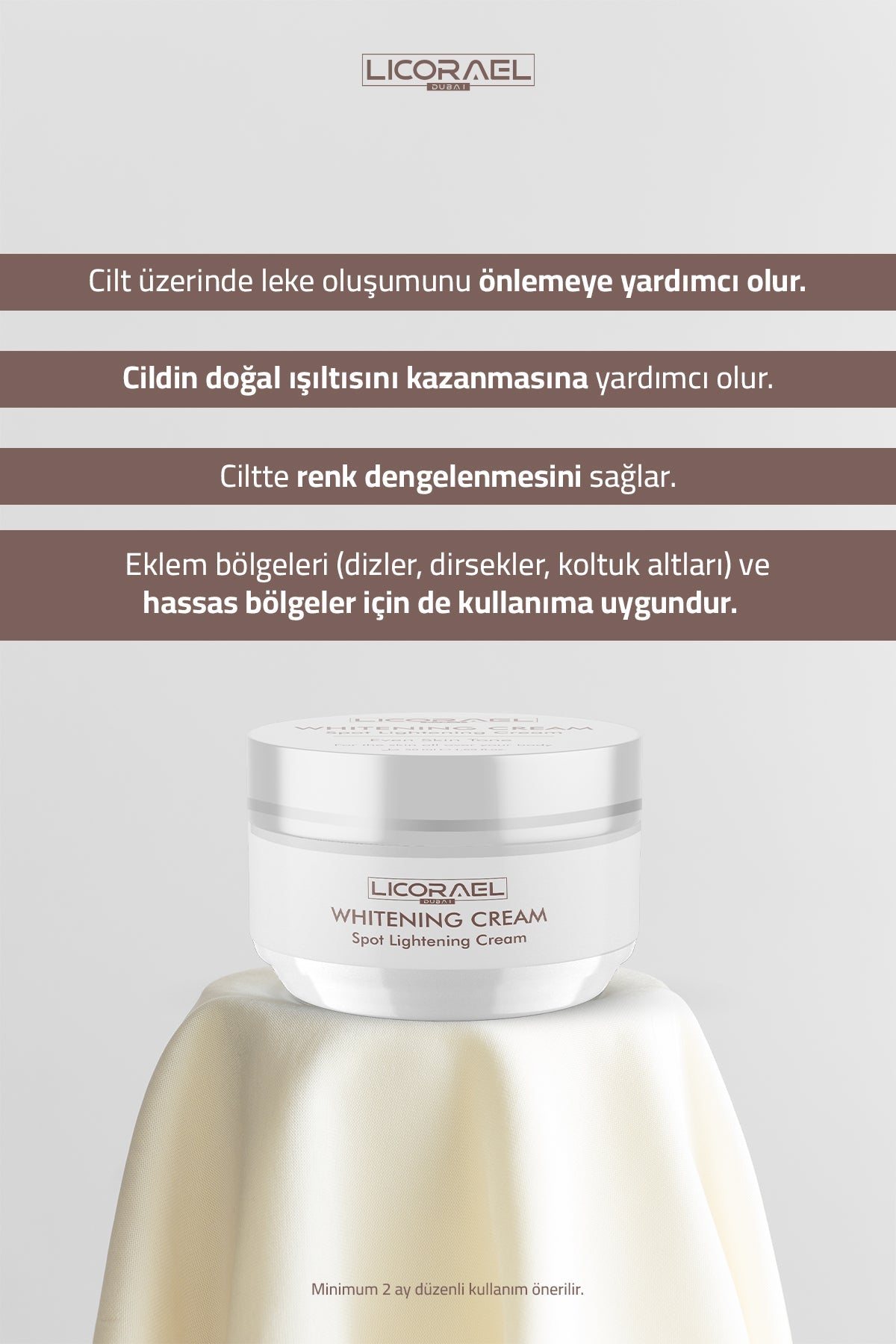 Licorael Dubai Whitening Cream Anti-Spot Whitening Cream 50ml