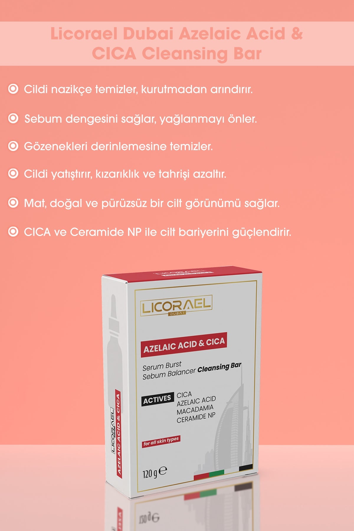 Licorael Dubai Anti-Acne & Cica 120g Soap