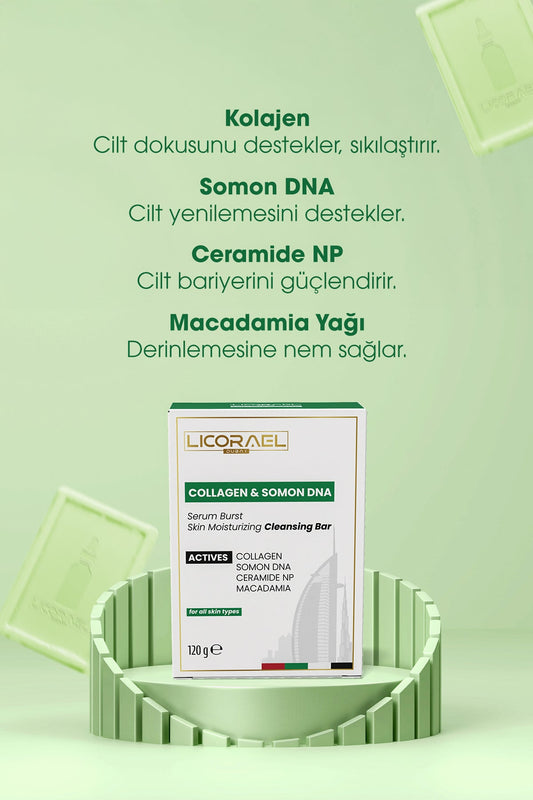 Licorael Dubai COLLAGEN & SALMON DNA 120 GR SOAP